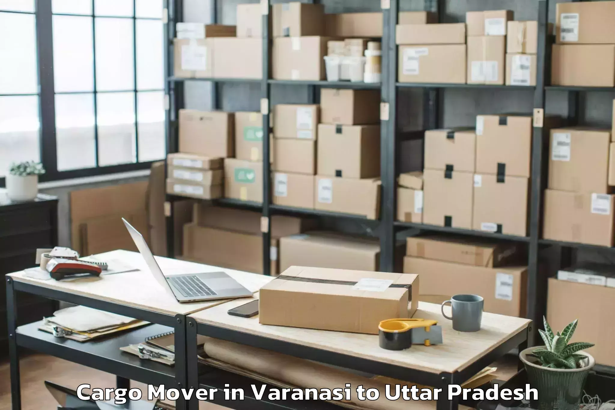 Get Varanasi to Afzalgarh Cargo Mover